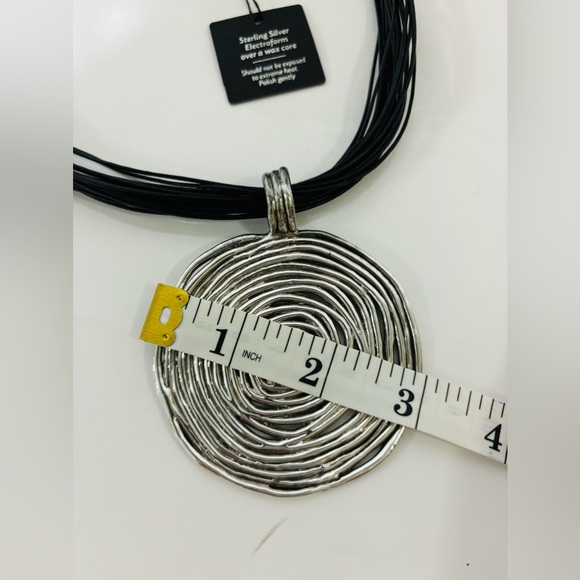 NWT E&L Sterling Silver  Swirl Pendant Necklace - Picture 8 of 8